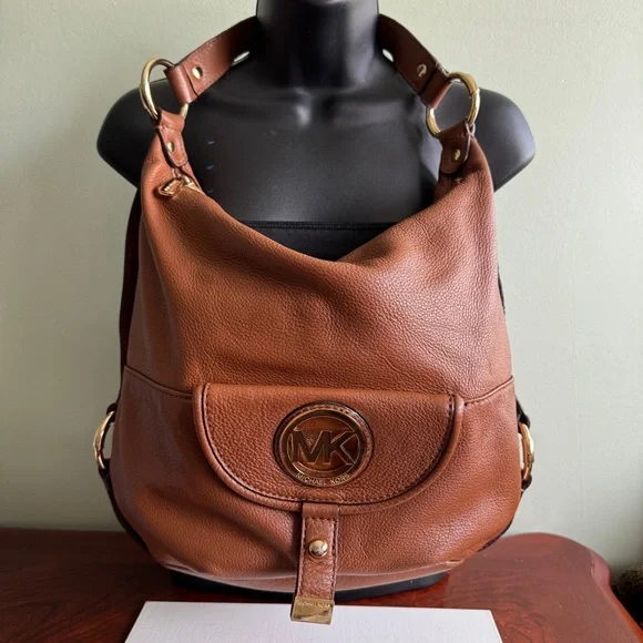 Michael Kors Leather Brown Hobo Bag - Picture 2 of 8